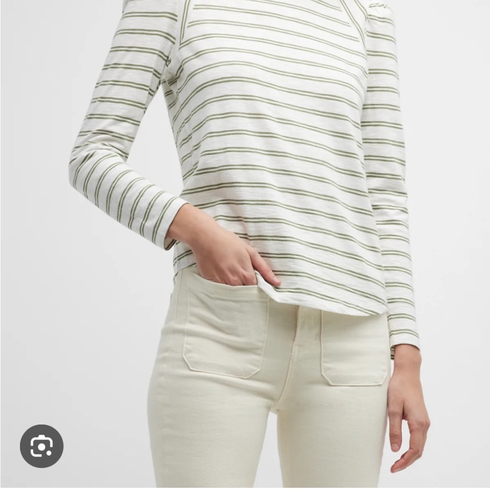 Veronica Beard Striped Long Sleeve Top NWOT